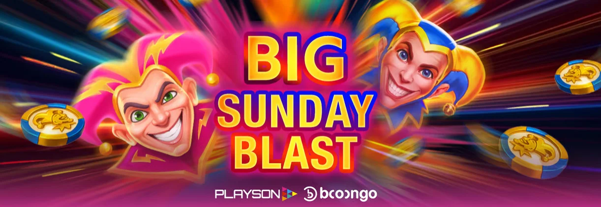 Bannière Big Sunday Blast, Playson et Booongo