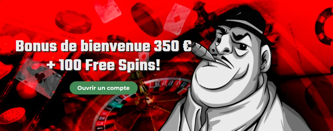 Bannière bonus de bienvenue 350€ FatBoss